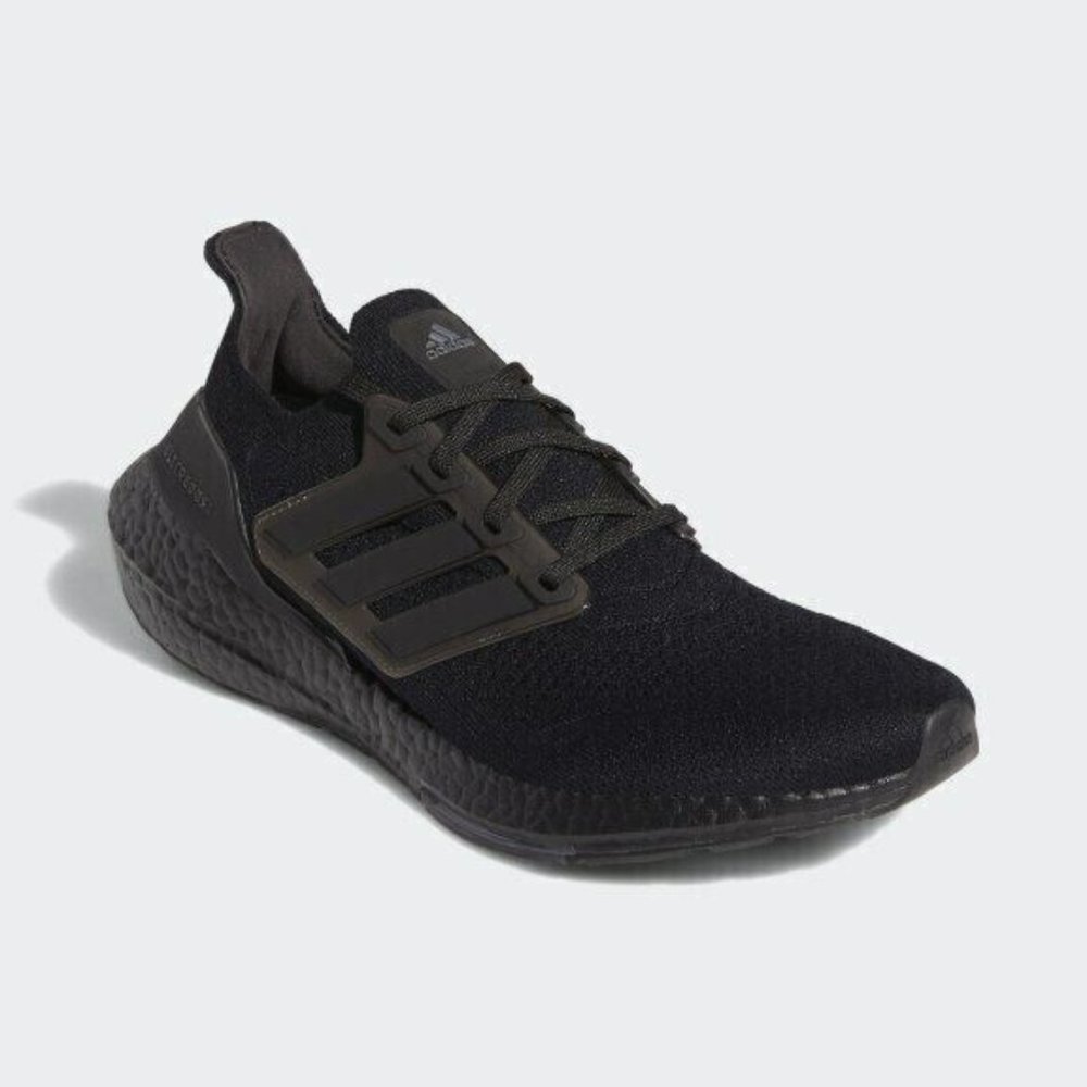 Adidas Ultraboost 21 Mens Size 10 Athletic Triple Black Running Shoes FY0306